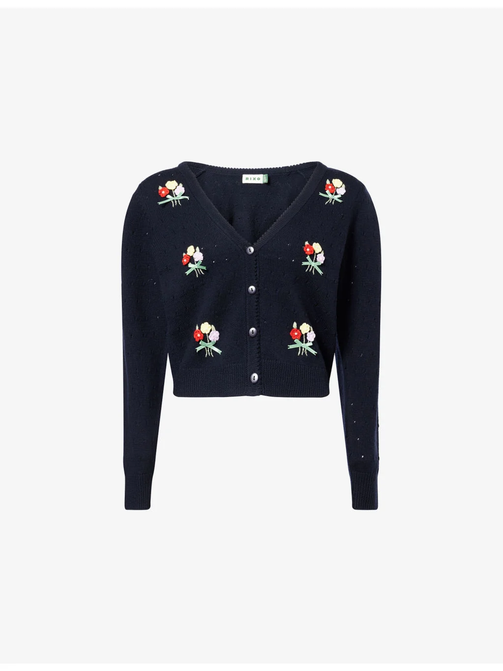 Merinda Bouquet Wool Cardigan - 1