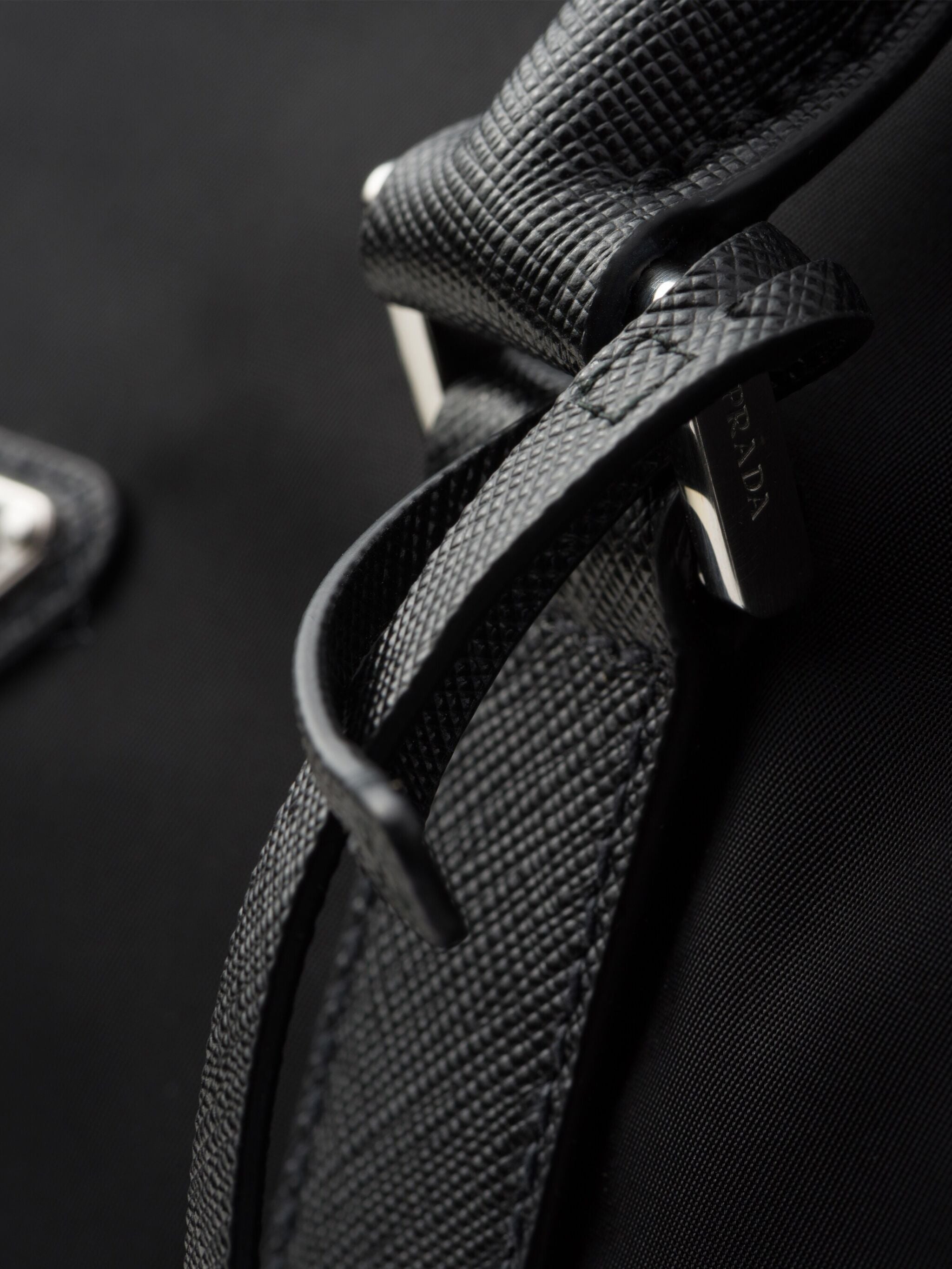 Re-Nylon And Saffiano Leather Duffle Bag - 5