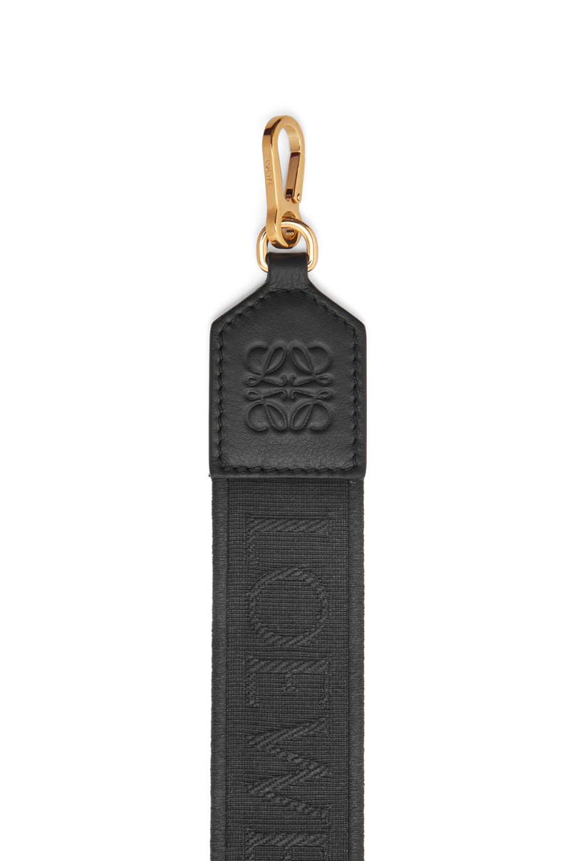 Loewe Anagram strap in jacquard and calfskin outlook