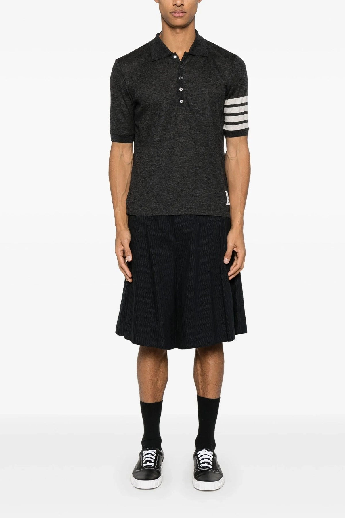 Thom Browne Men '4Bar' Polo Shirt - 2