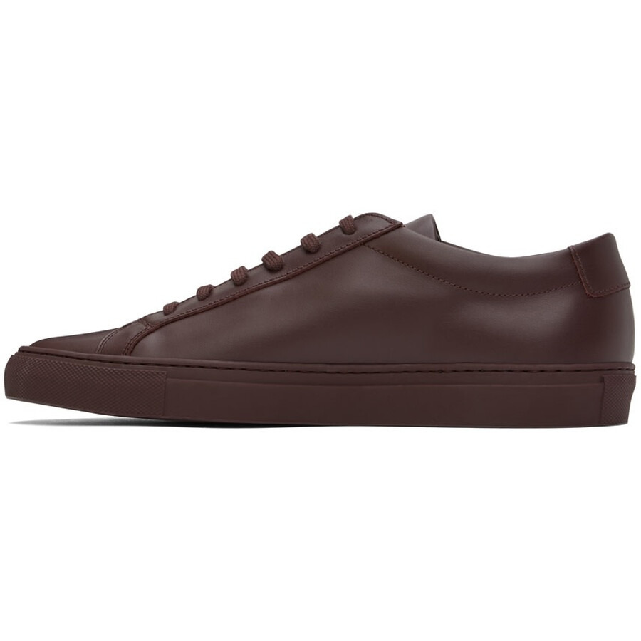 Common Projects Burgundy Achilles Low-Top Sneakers - 2