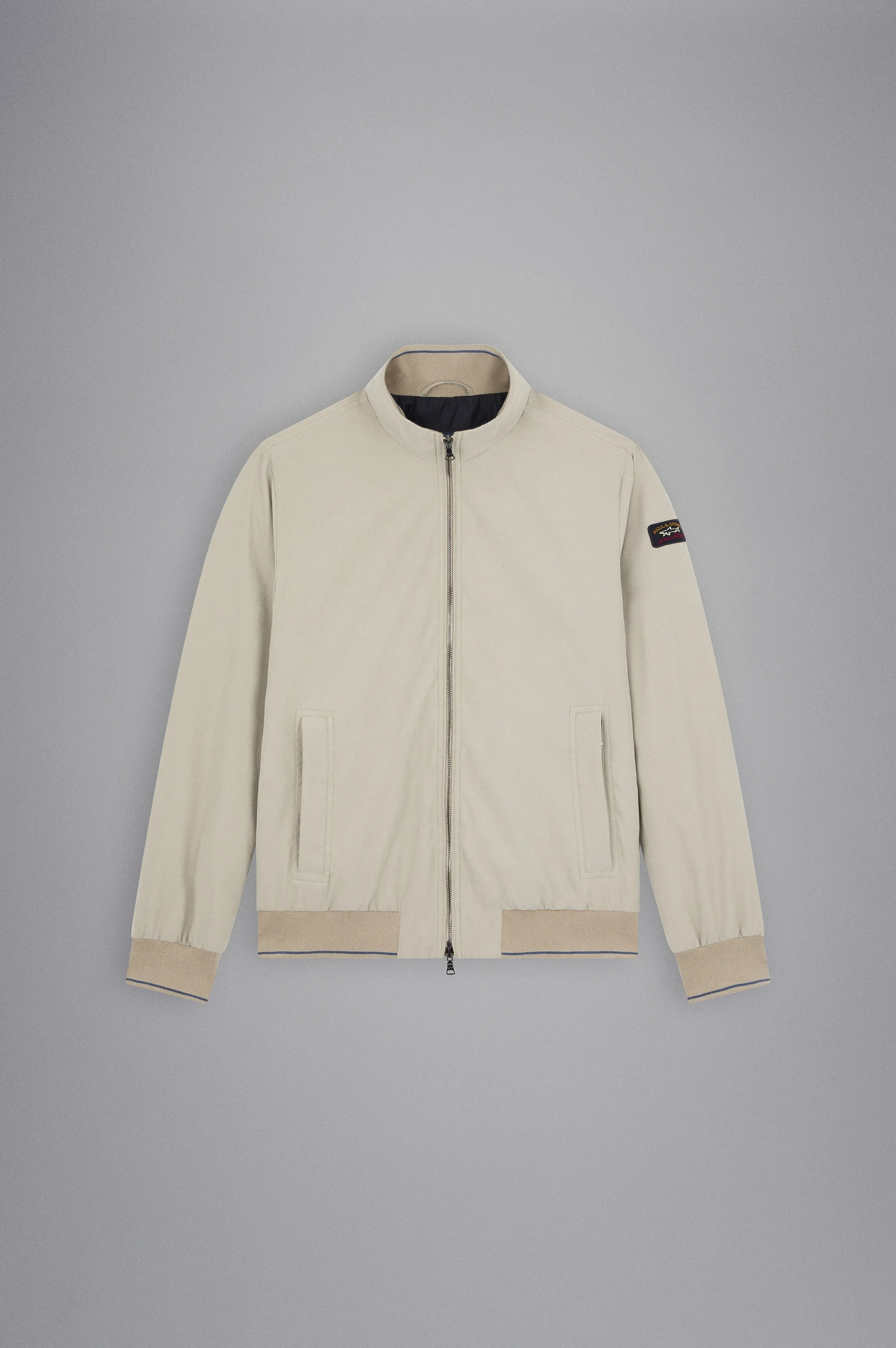 MICROFIBER BLOUSON WITH ICONIC BADGE - 1