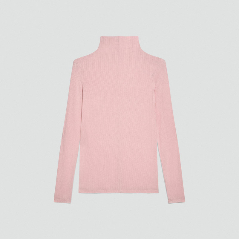 Mock Neck Top in Lounge Rib 1