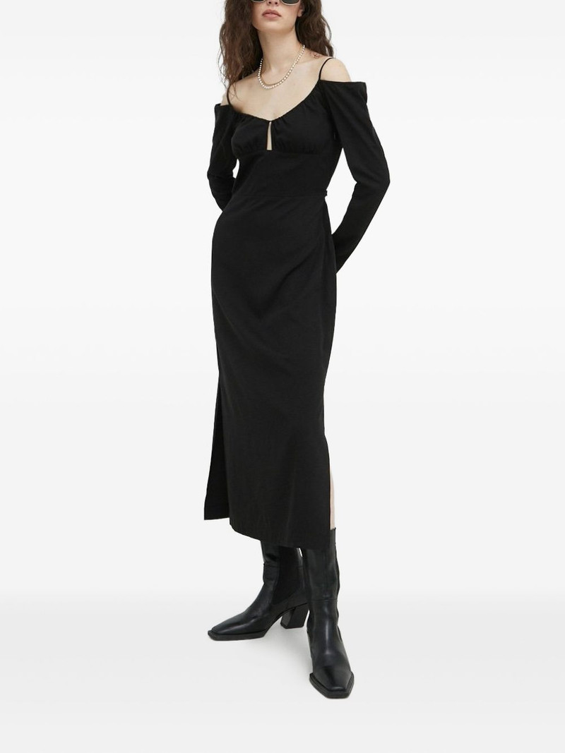 off-shoulder midi dress 1