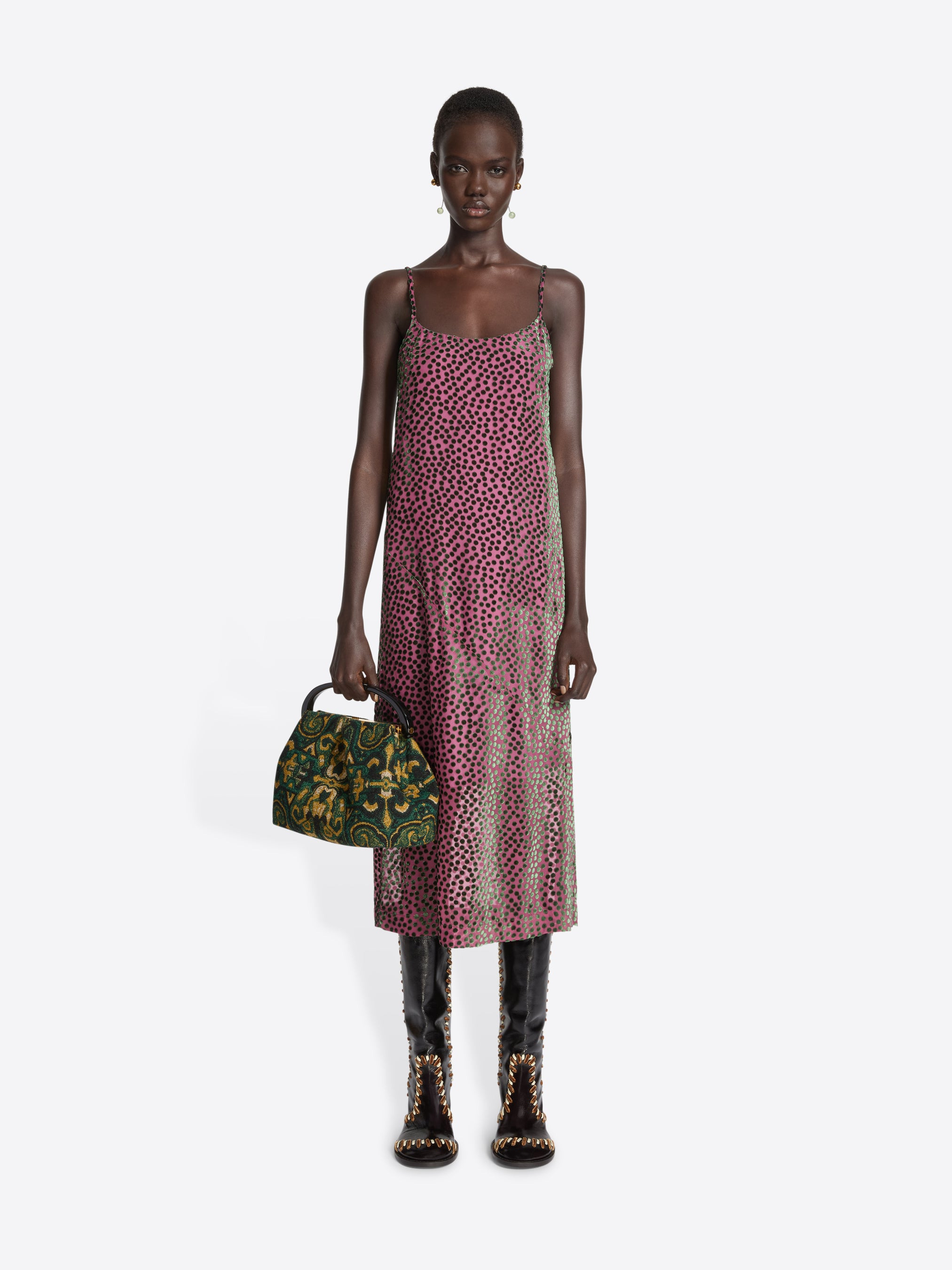 DEVORÉ SLIP DRESS - 2