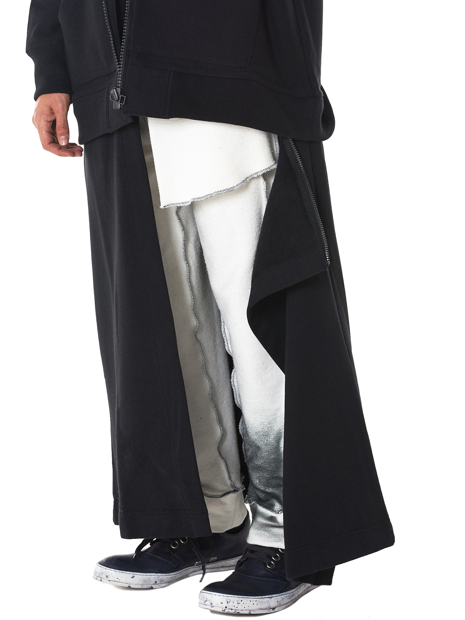 Long Hooded Deconstruction Parka - 4