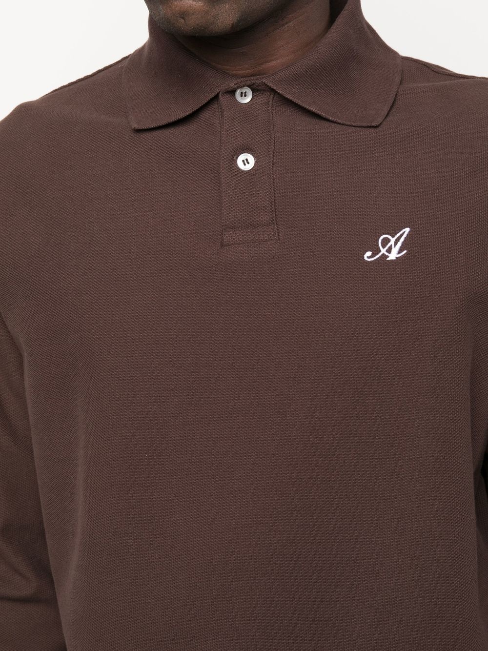 long-sleeved polo shirt - 5