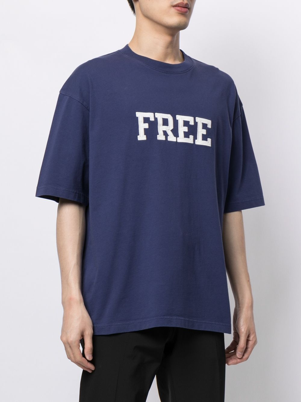 Free appliqué T-shirt - 3