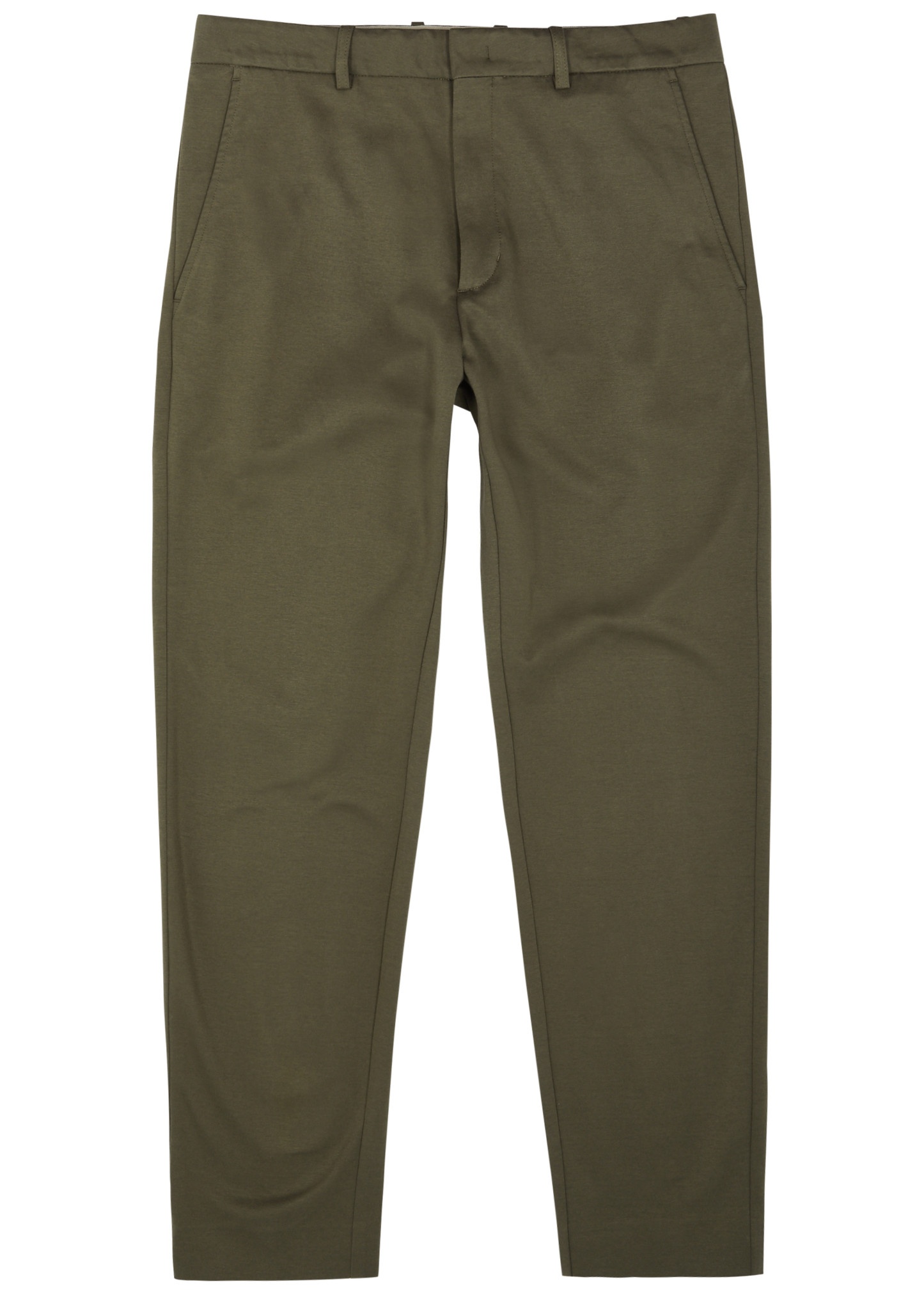 Tapered jersey trousers - 1