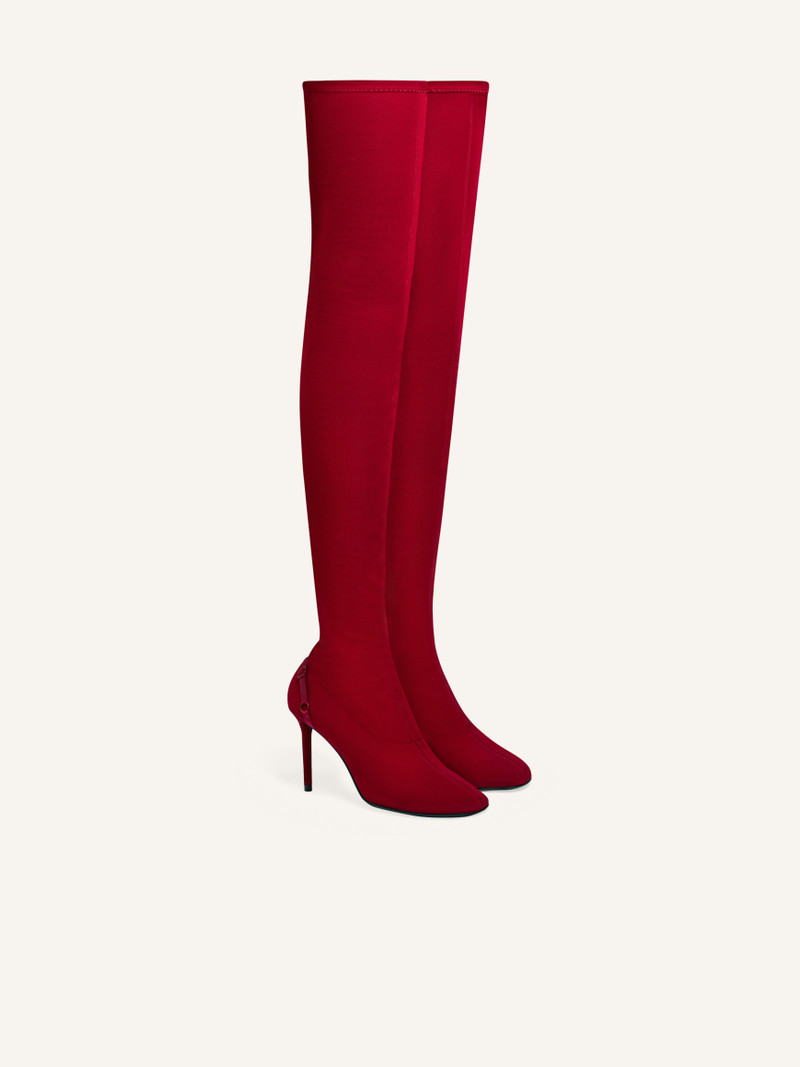 courrèges OBLIQUE JERSEY TIGHT BOOTS outlook