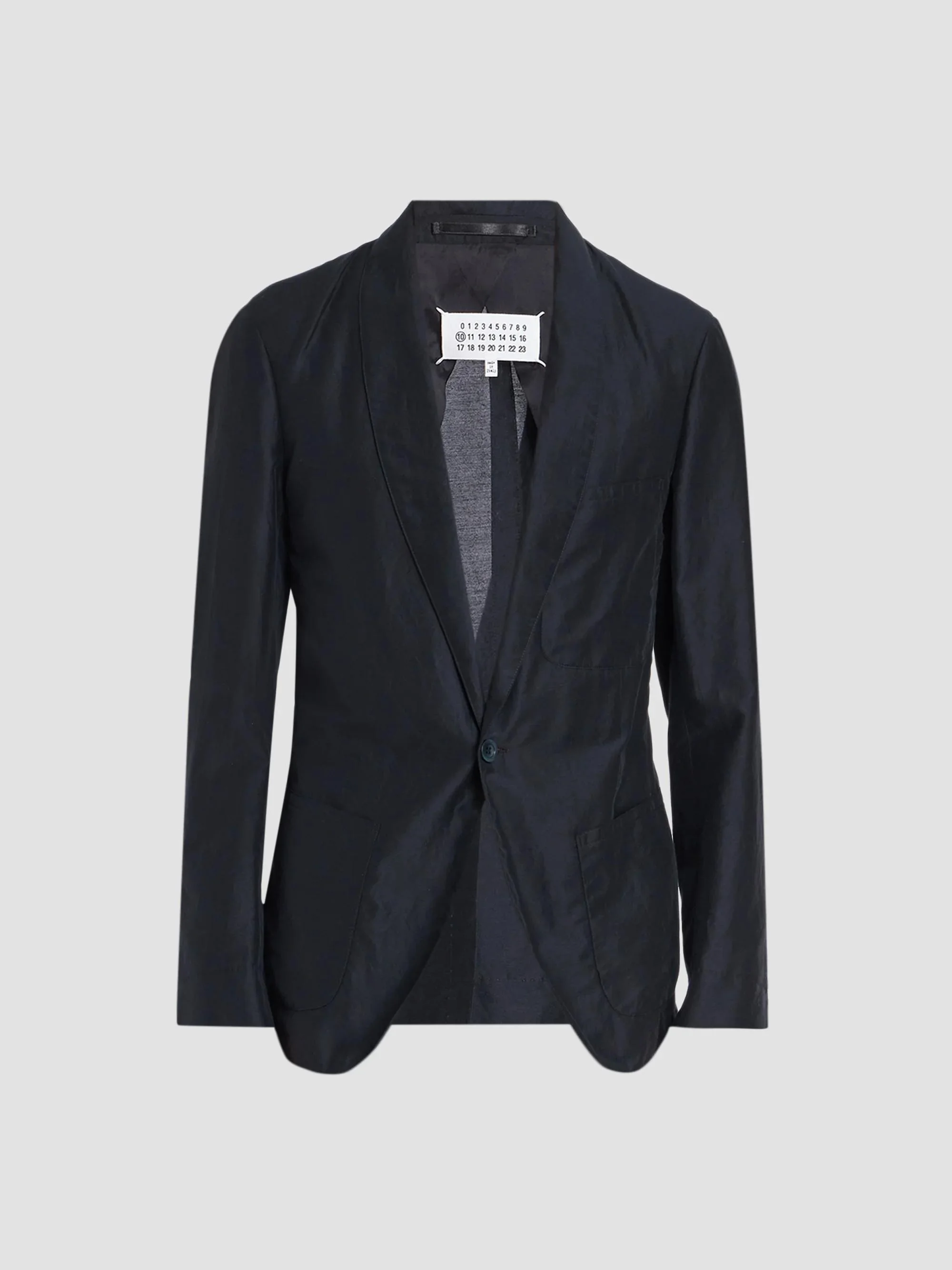 Men's Cotton Double Pocket Blazer - Dark Blue - 1