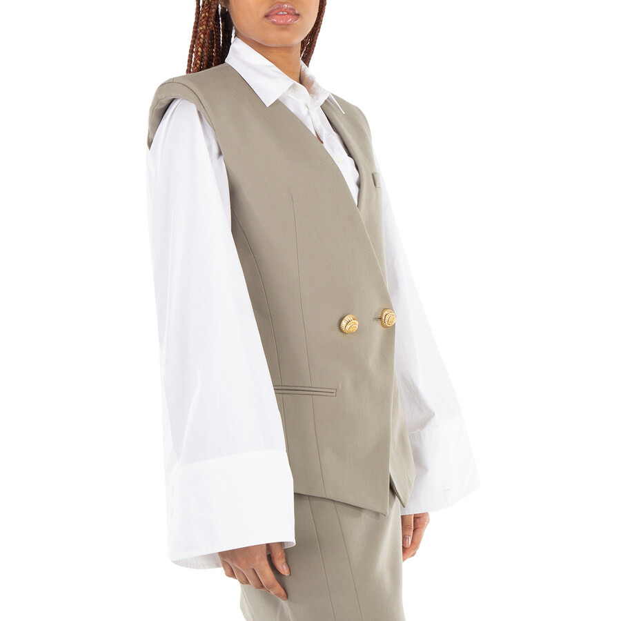 Balmain Grain-Effect Buttoned Vest - 3