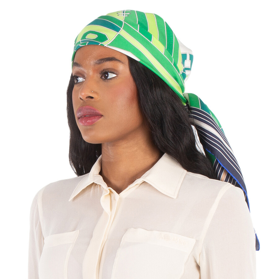 Longchamp League Sqaure Silk Scarf - 2