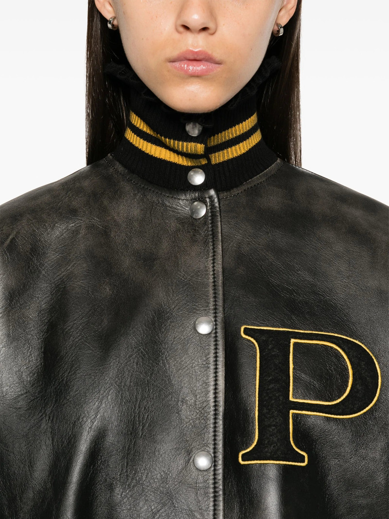 Prada Leather Bomber Jacket outlook
