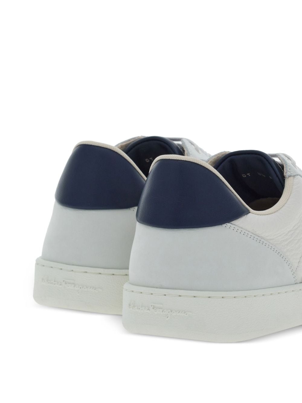 logo-debossed leather sneakers - 3