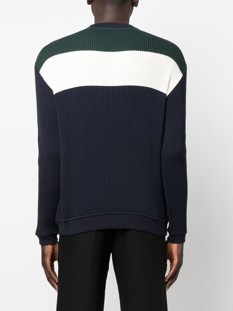 ribbed-knit polo jumper 4