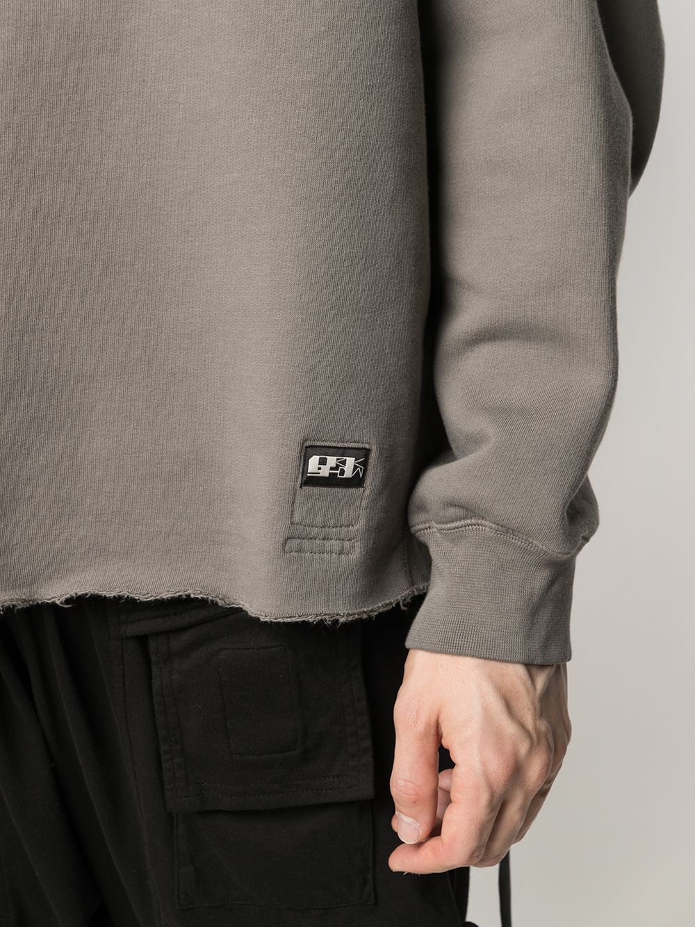 logo-patch oversized sweatshirt - 5