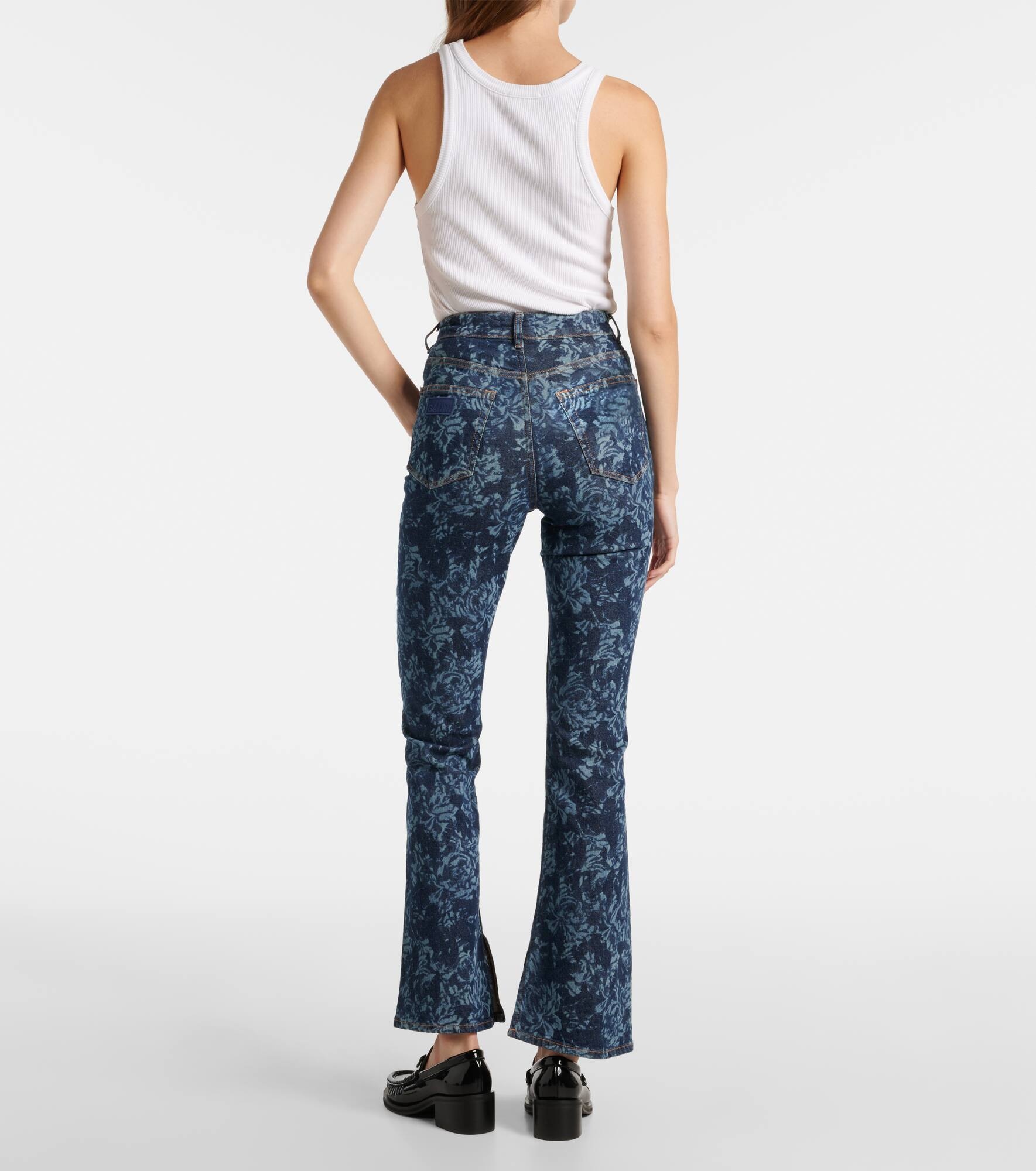 Printed high-rise flared jeans - 3