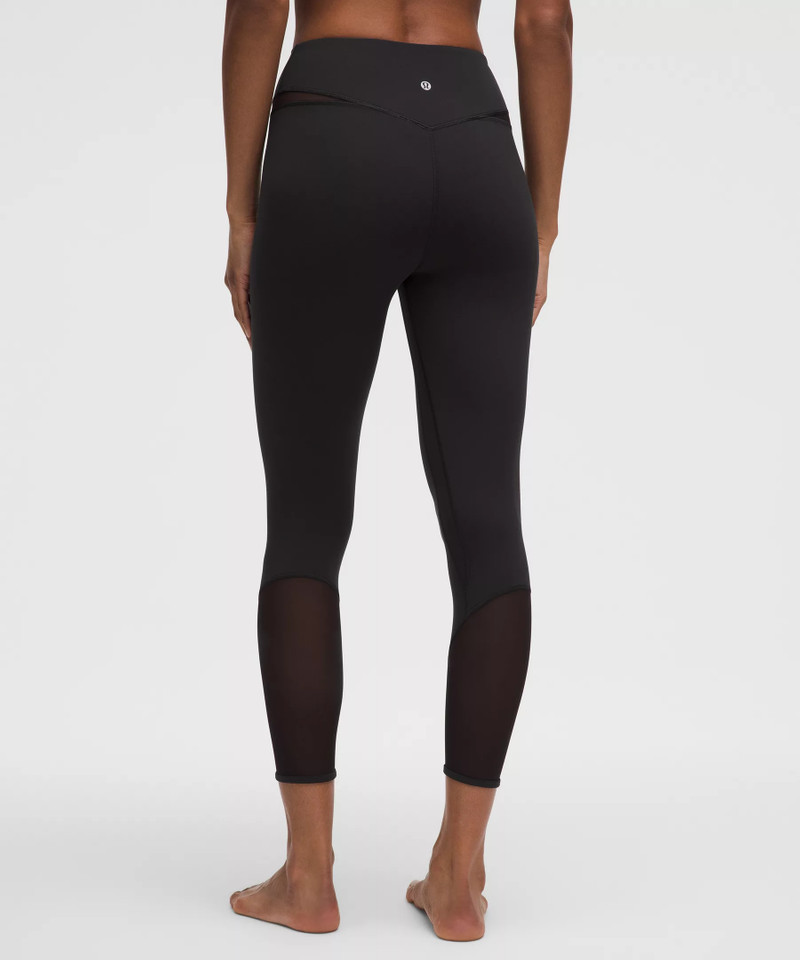 Mesh-Panelled Nulu High-Rise Yoga Crops 23" 3