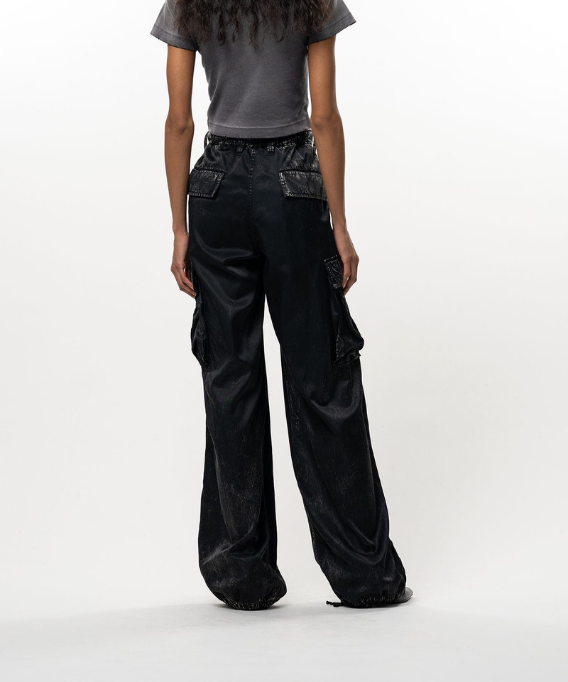 Satin Cargo Pants 4