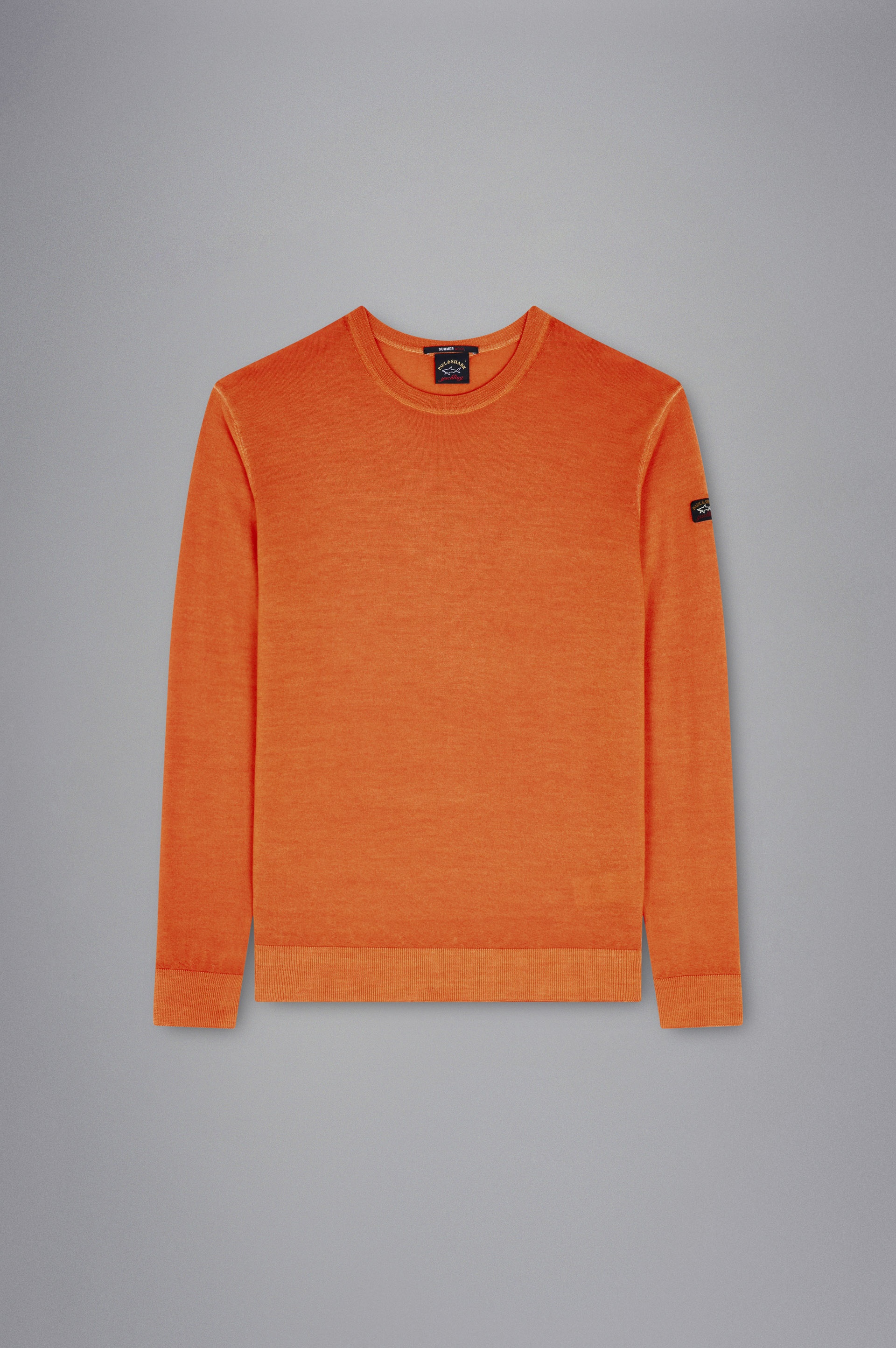 GARMENT-DYED SUMMER WOOL SWEATER - 1