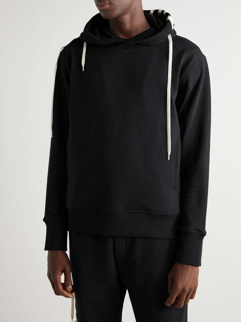 Lace-Detailed Cotton-Jersey Hoodie 4