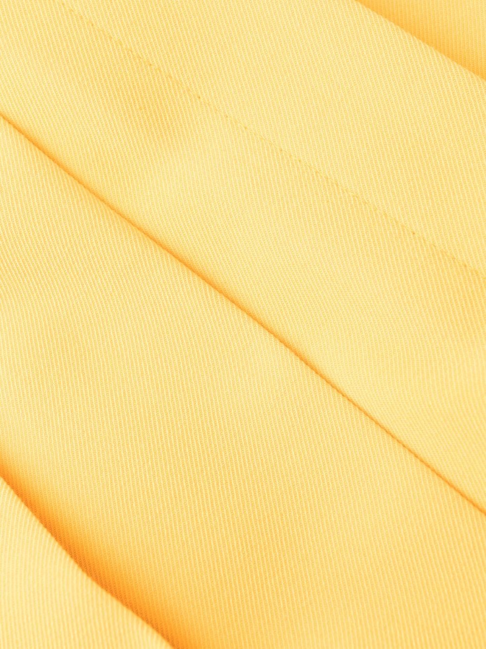 pleated straight-leg trousers - 6