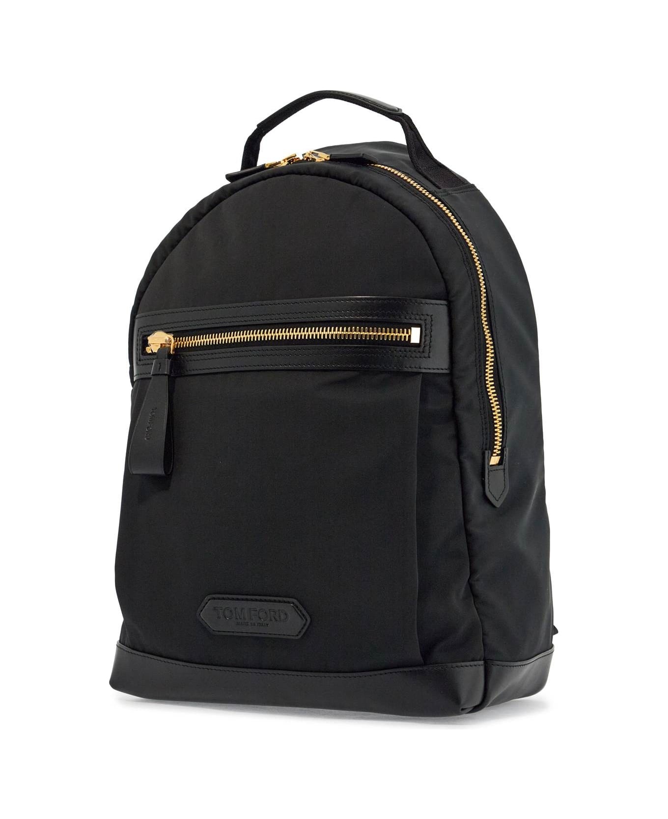 Logo-patch Zipped Backpack - 3
