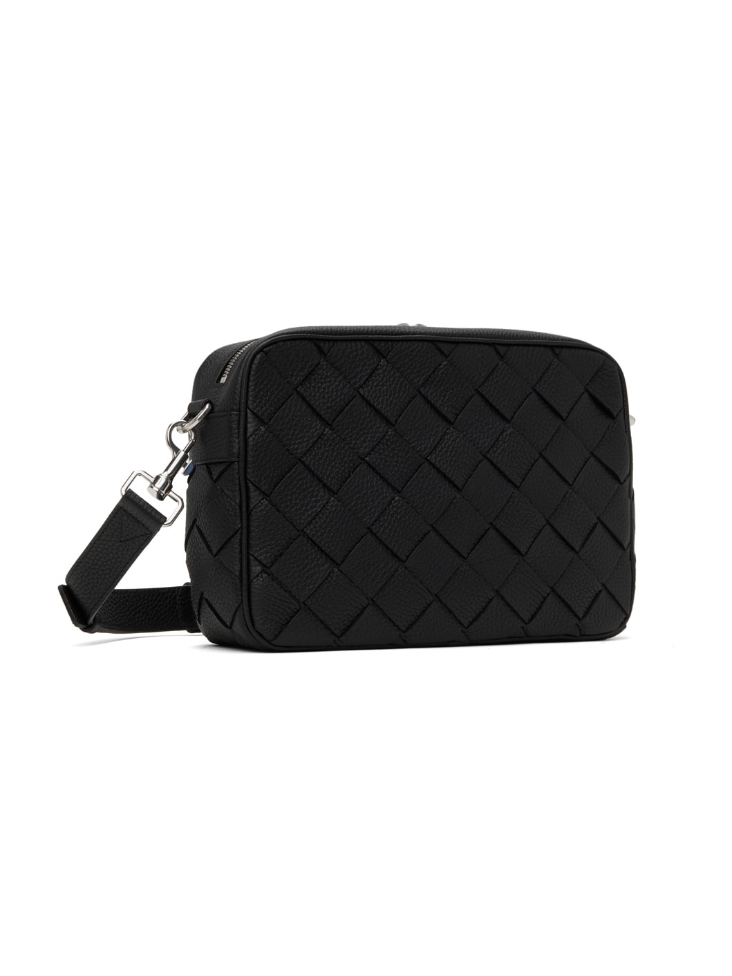 Black Medium Intrecciato Camera Bag - 2