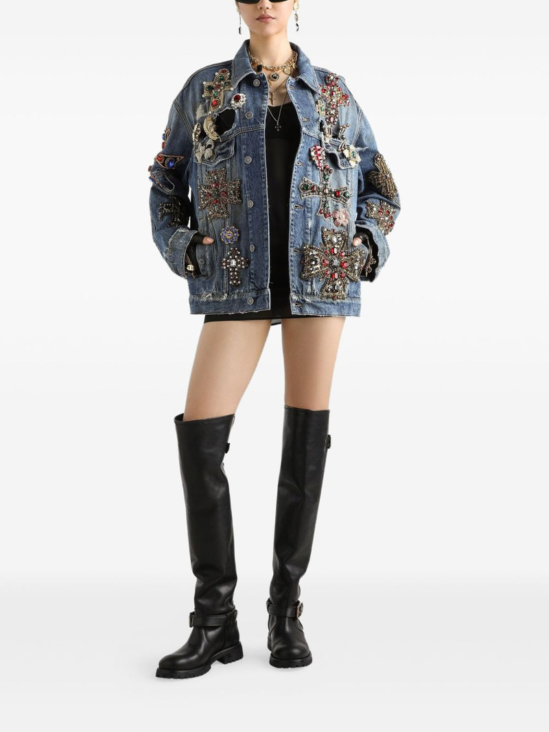 Dolce & Gabbana embellished denim jacket outlook