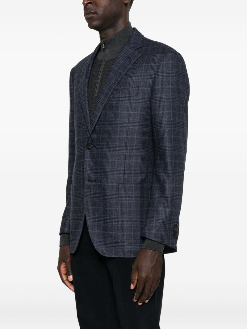 checked two-button blazer 3
