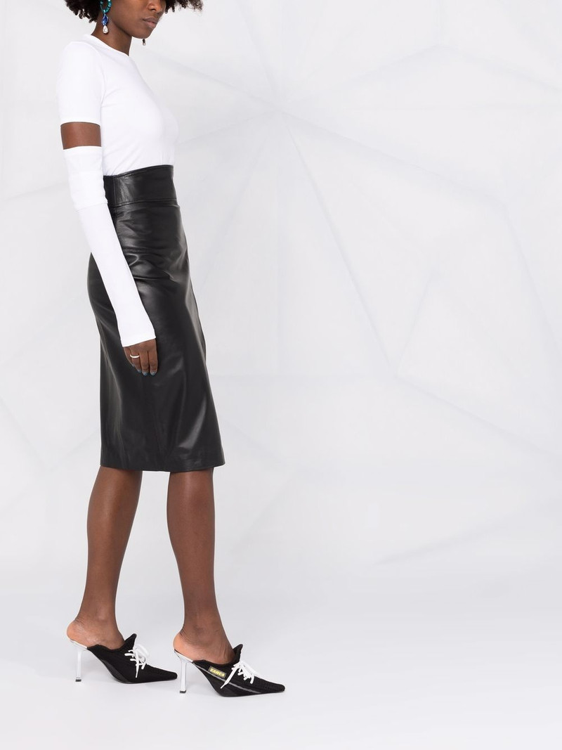 Laura leather pencil skirt 6