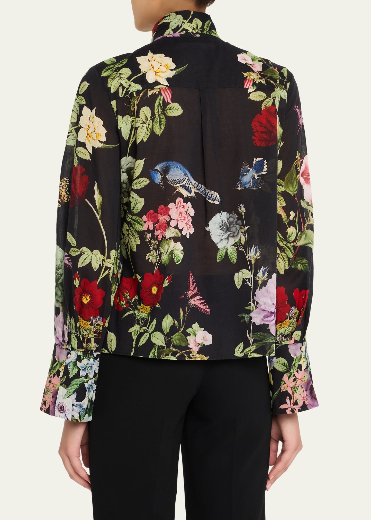 Lloyd Floral Slit-Sleeve Blouse - 3