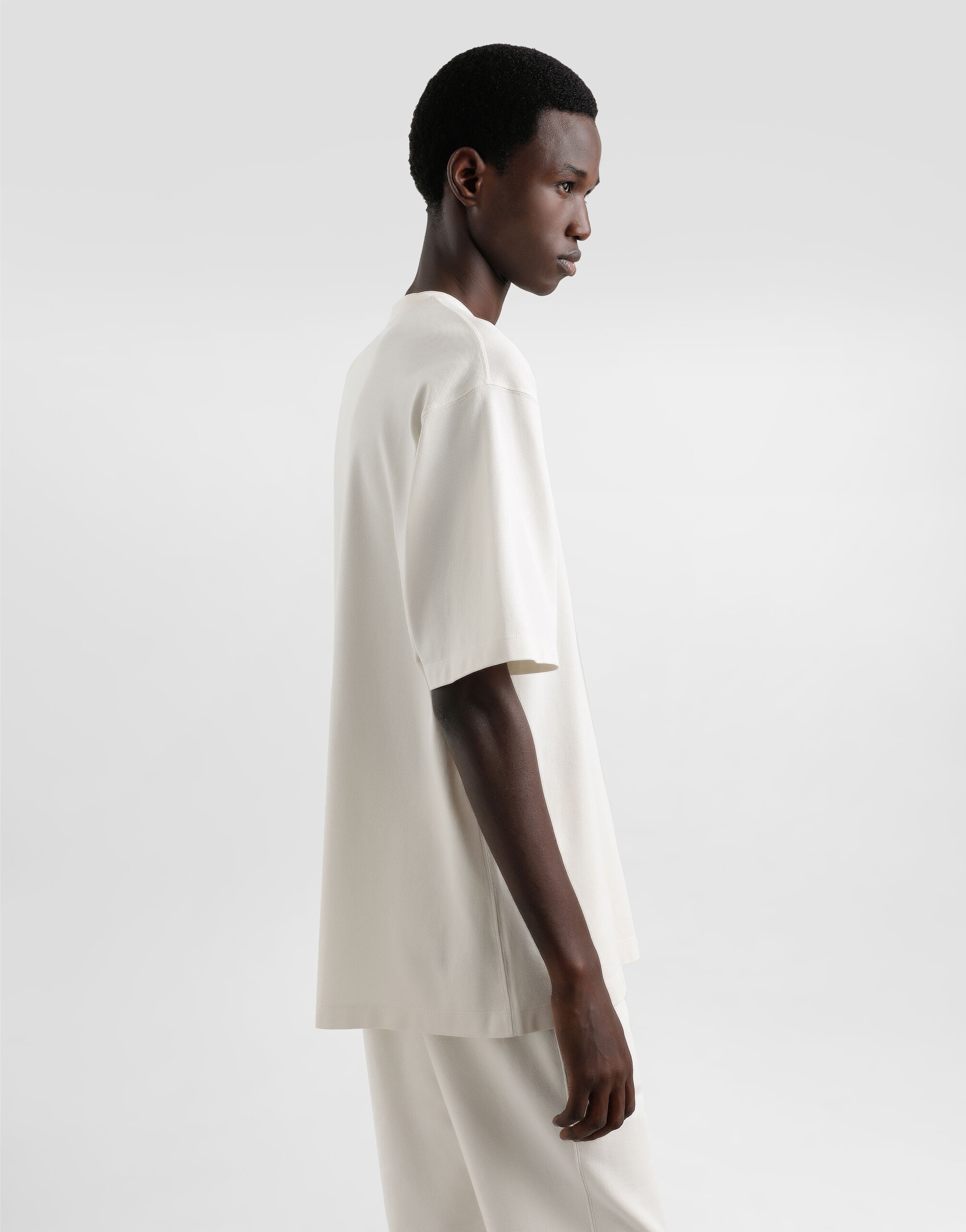 Cotton T-shirt with tag - 5