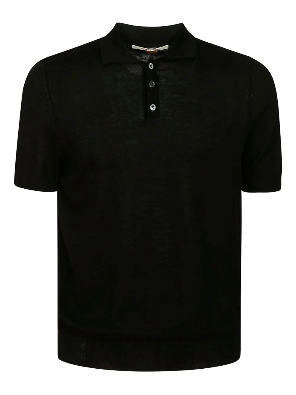 buttoned-collar polo shirt - 1