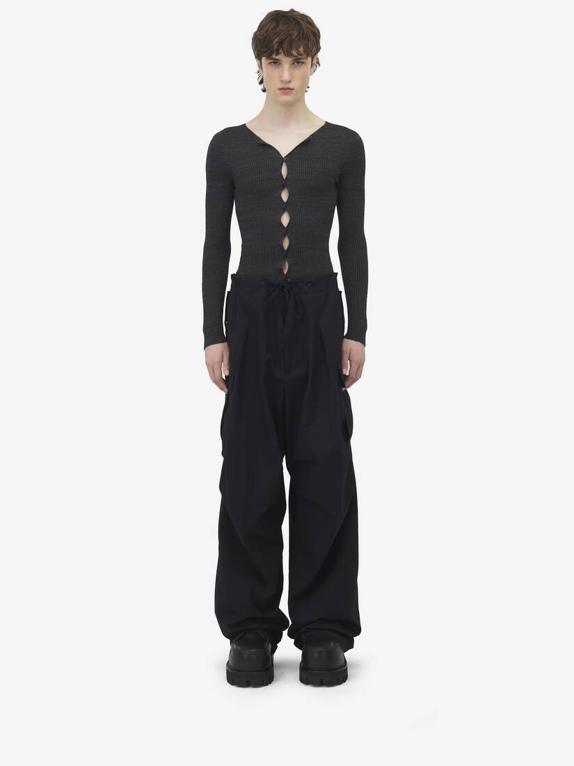 Pleated Cargo Trousers - 2