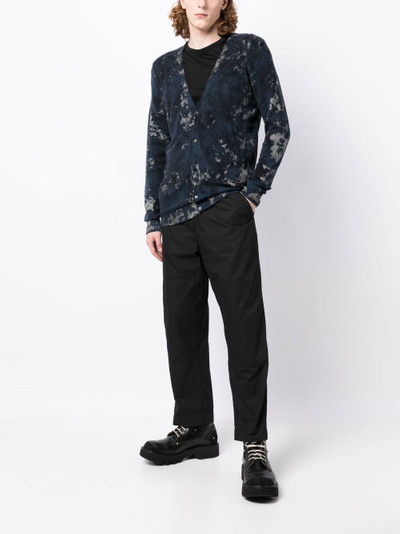Avant Toi Boreal-print knitted cardigan outlook