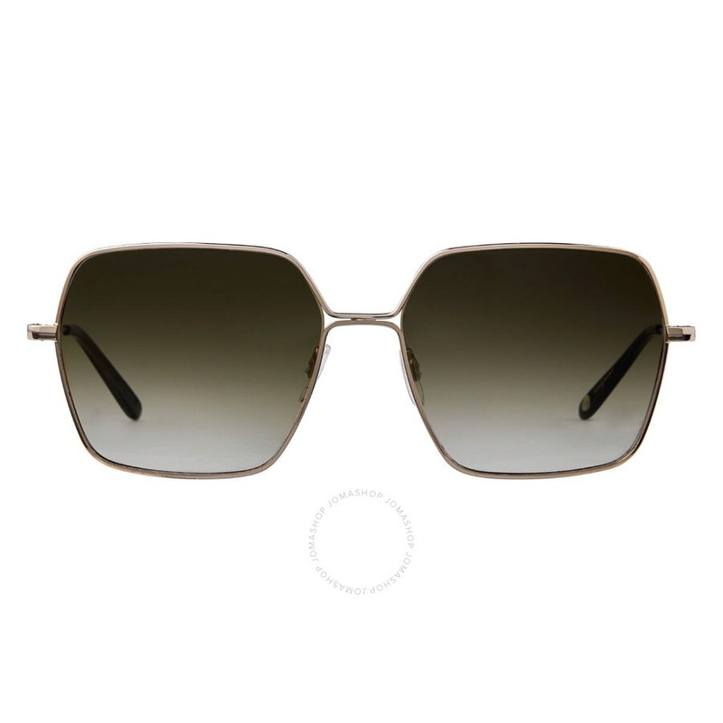 Garrett Leight MEADOW SUN Olive Gradient Square Ladies Sunglasses 4067 G-DGFR/OG 56 1