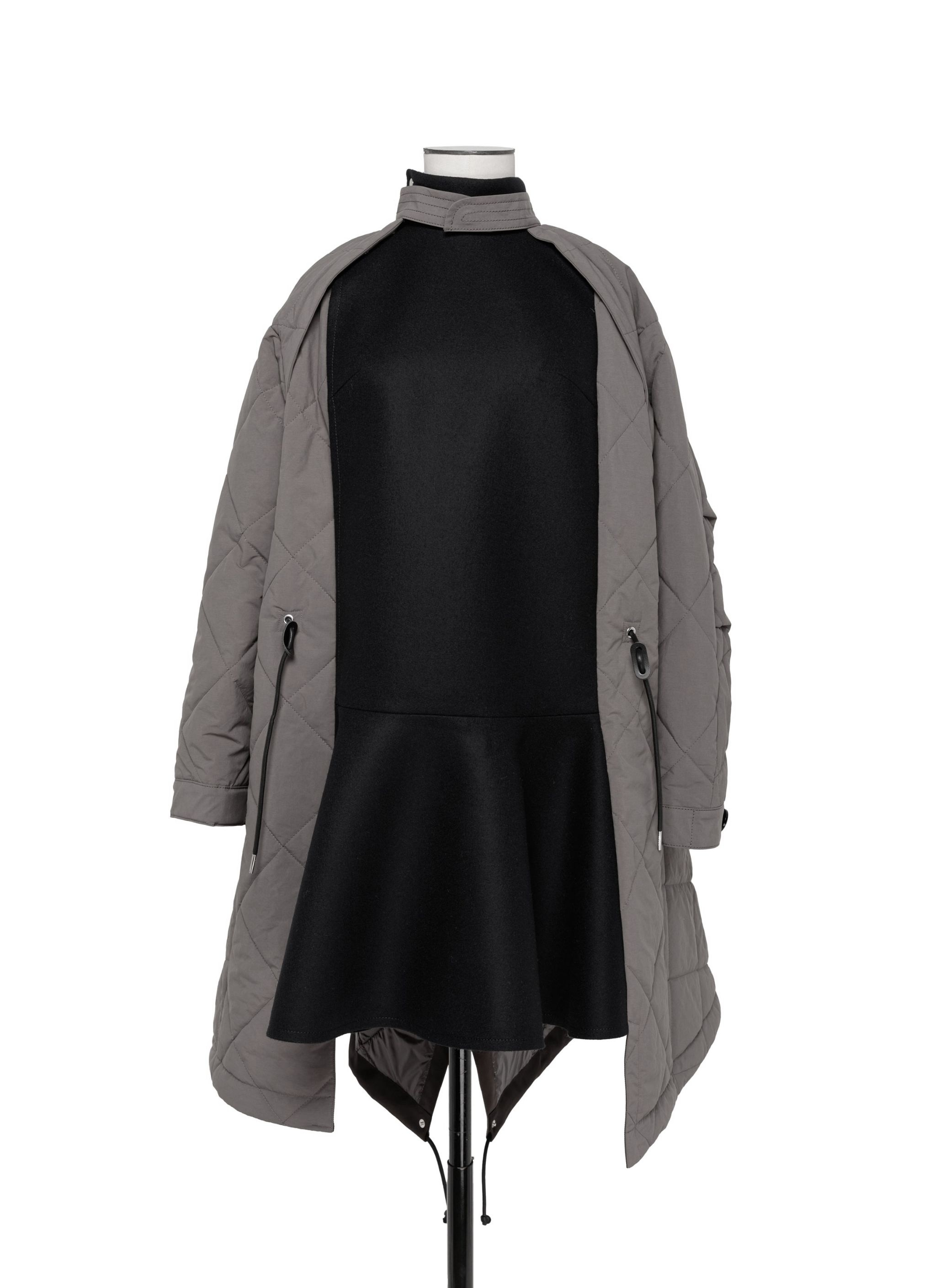 Wool Melton Mix Coat - 1