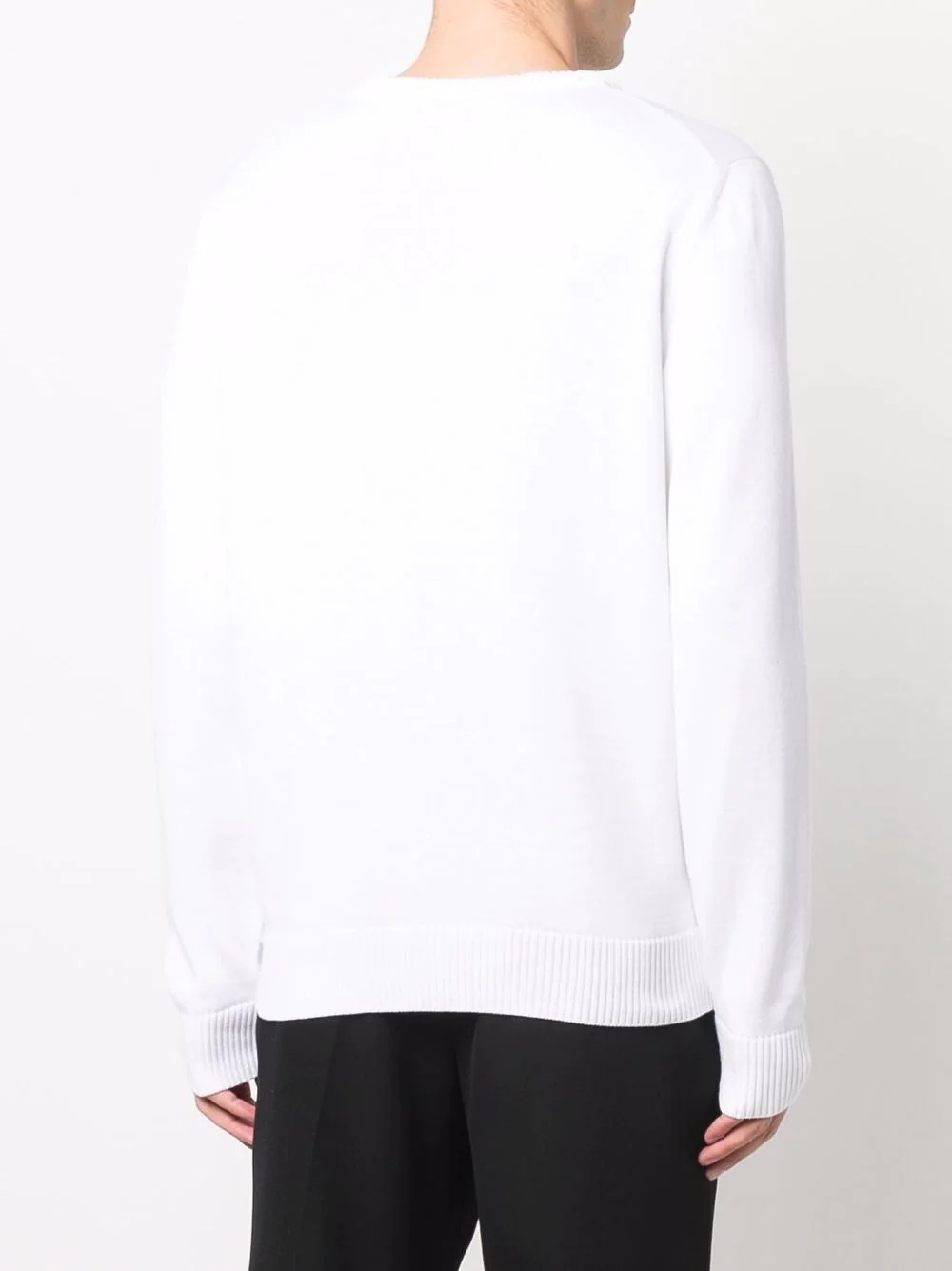 logo embroidered long-sleeve top - 4