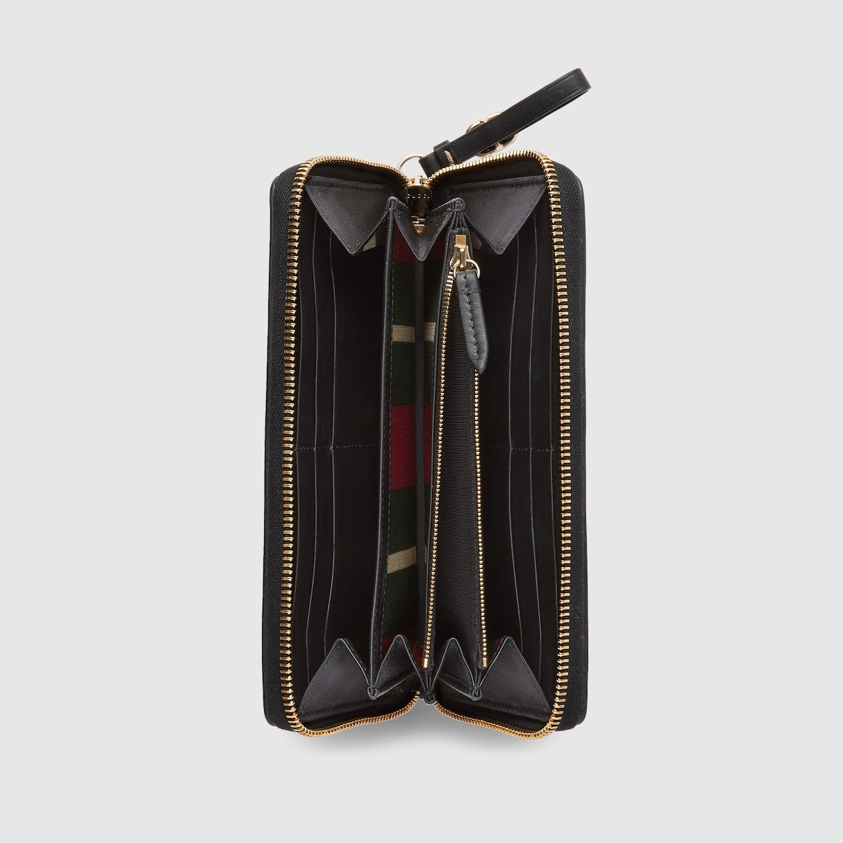 VIP【送料関税込】GUCCI GG EMBLEM ZIPPED WALLET GG Emblem zip around wallet in black fabric | GUCCI® CA