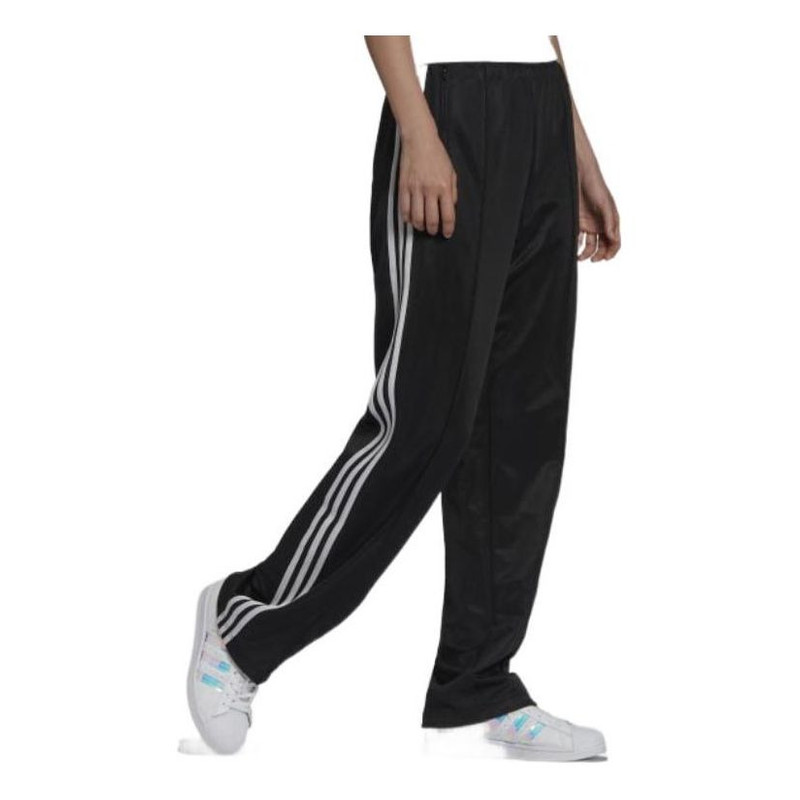 (WMNS) adidas Adicolor Classics High-Shine Straight-Leg Track Pants 'Black White' HF7528 3