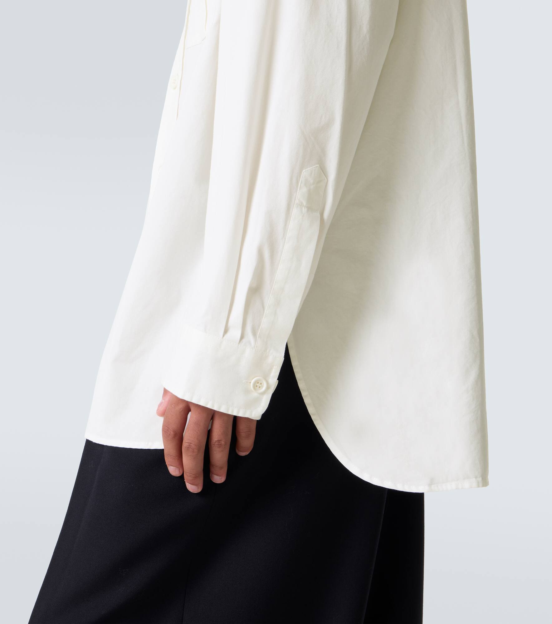 Oversized cotton twill shirt - 7