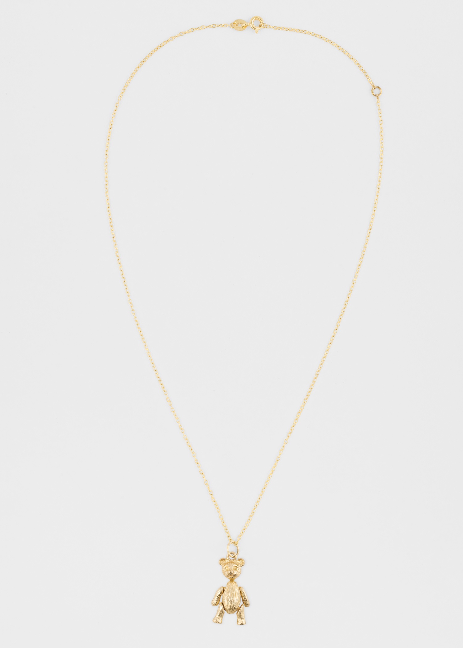 'Artfully Articulated Bear' Vintage Gold Necklace by Baroque Rocks - 3