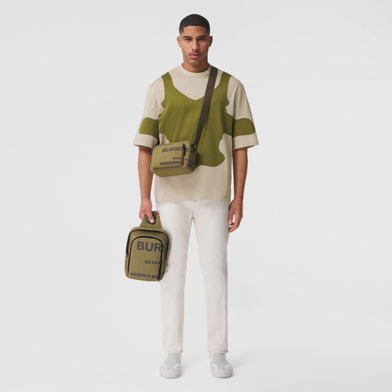 Horseferry Print Nylon Crossbody Bag - 2