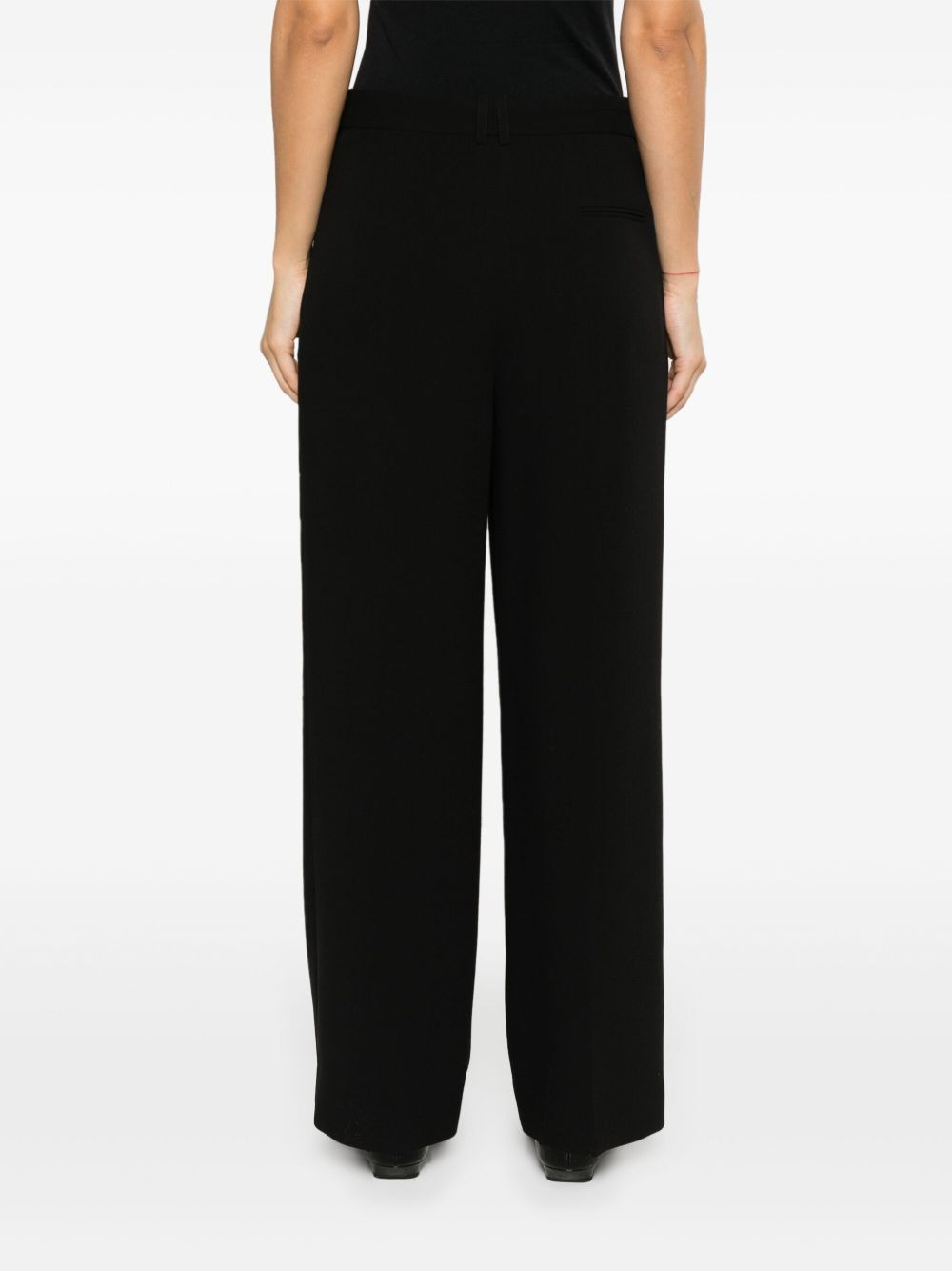 Baguette pleated wide-leg trousers - 4