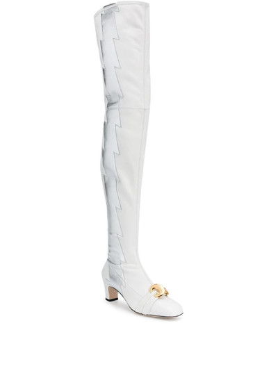 GUCCI thigh-high lightning bolt boots outlook