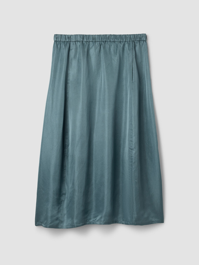 Lightweight Satin Shimmer Lantern Skirt 1