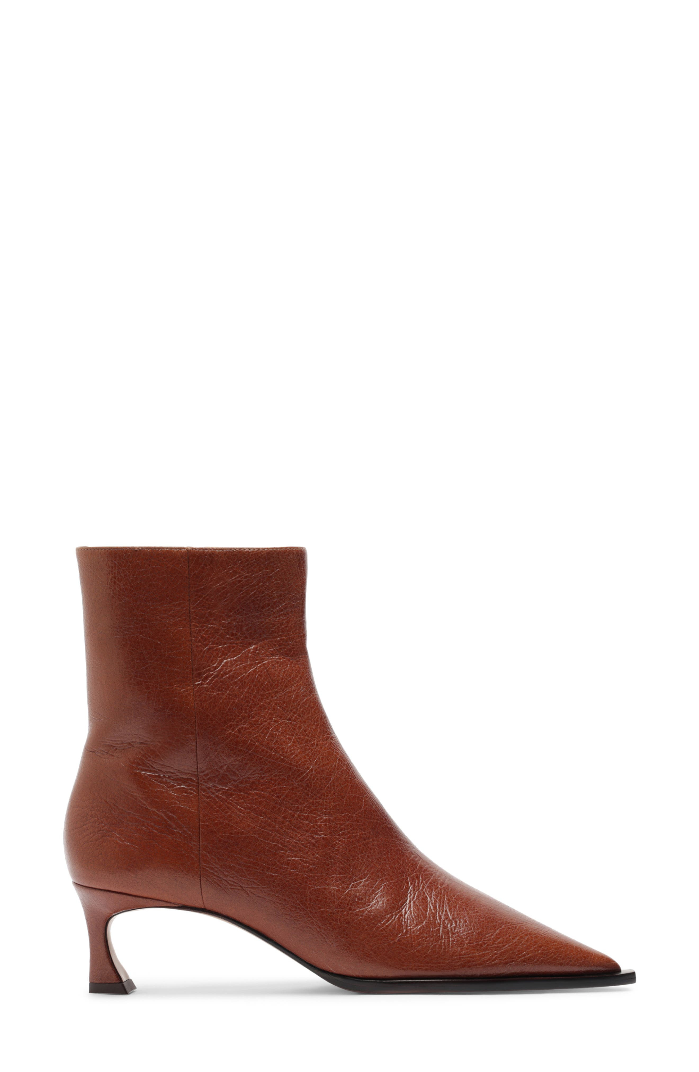 Alexandre Birman Myra Pointed Toe Kitten Heel Bootie in Espresso at Nordstrom - 3