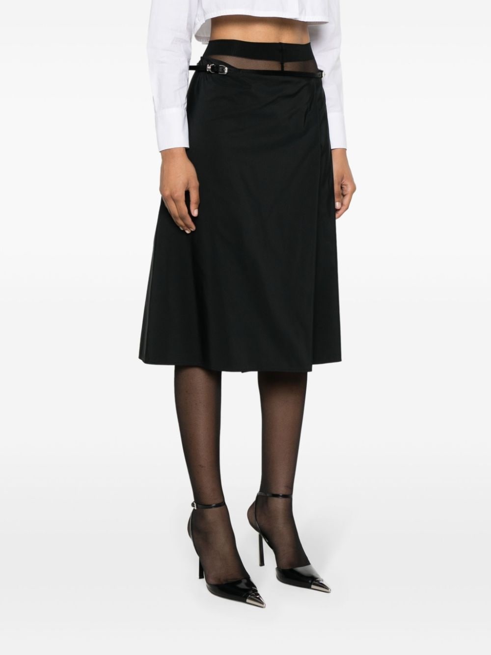 Voyou taffeta wrap skirt - 3